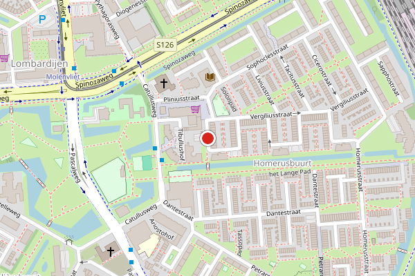Brandweer-melding op Horatiusstraat, Rotterdam op 26 juni, kaart-overzicht