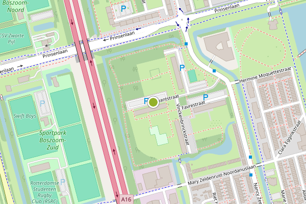 Ambulance-melding op Viervantstraat, Rotterdam op 26 juni, kaart-overzicht
