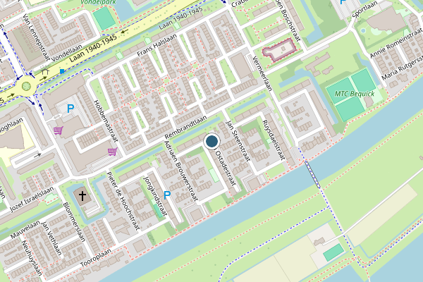Politie-melding op Van Ostadestraat, Maassluis op 26 juni, kaart-overzicht