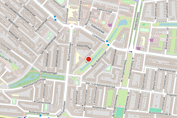 Brandweer-melding op Buys Ballotsingel, Schiedam op 26 juni, kaart-overzicht
