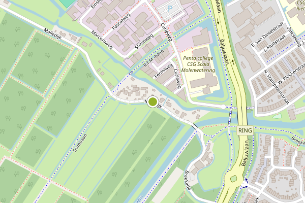 Ambulance-melding op Malledijk, Spijkenisse op 27 juni, kaart-overzicht