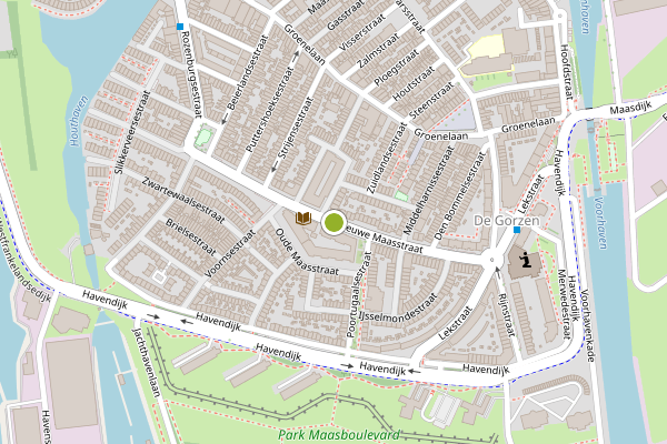Ambulance-melding op Nieuwe Maasstraat, Schiedam op 27 juni, kaart-overzicht