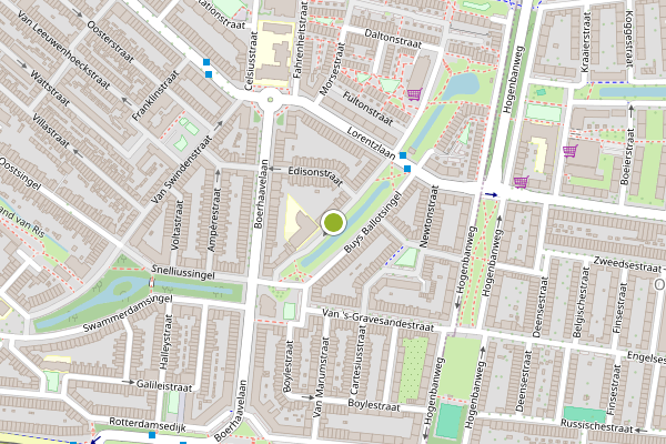 Ambulance-melding op Buys Ballotsingel, Schiedam op 27 juni, kaart-overzicht