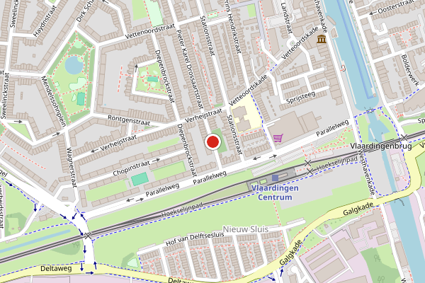 Brandweer-melding op Pieter Karel Drossaartstraat, Vlaardingen op 27 juni, kaart-overzicht