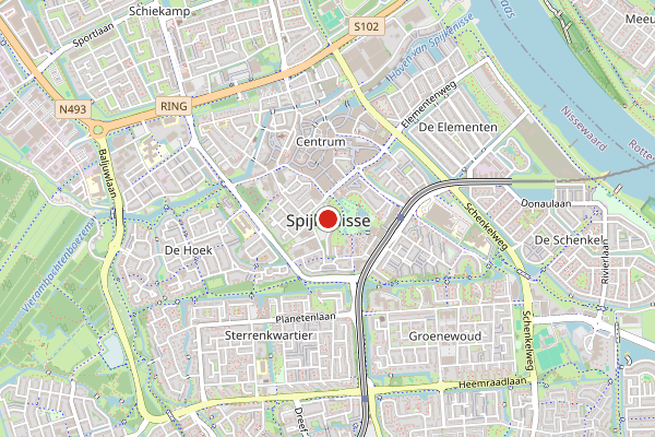 Brandweer-melding op Spijkenisse op 27 juni, kaart-overzicht