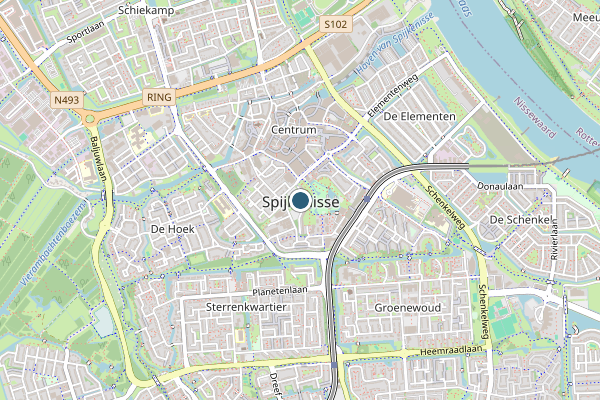 Ambulance + Brandweer + Politie samen ter plaatse op Spijkenisse op 27 juni, kaart-overzicht nieuws-bericht