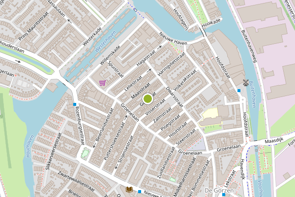 Ambulance-melding op Gasstraat, Schiedam op 27 juni, kaart-overzicht