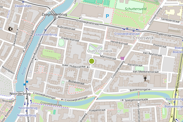 Ambulance-melding op Marnixdwarsstraat, Rotterdam op 27 juni, kaart-overzicht