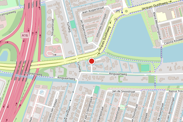 Brandweer-melding op Ringvaartweg, Rotterdam op 27 juni, kaart-overzicht