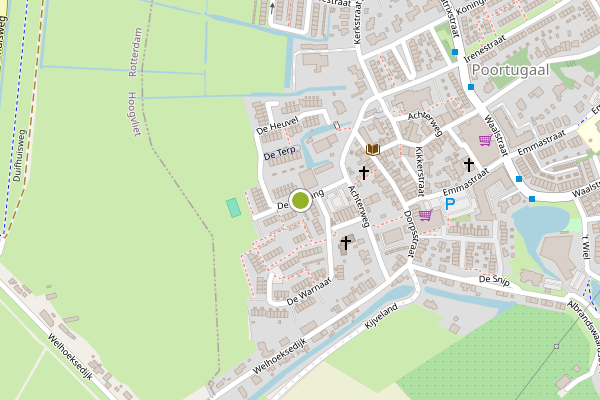 Ambulance-melding op De Meeting, Poortugaal op 27 juni, kaart-overzicht