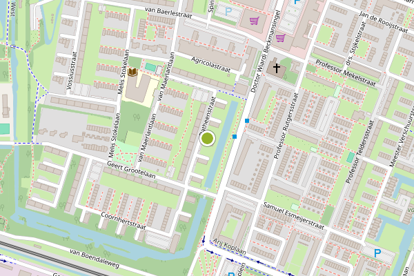 Ambulance-melding op Datheenstraat, Vlaardingen op 27 juni, kaart-overzicht