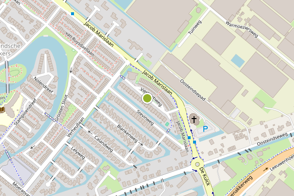 Ambulance-melding op Vierlinghweg, Bergschenhoek op 27 juni, kaart-overzicht