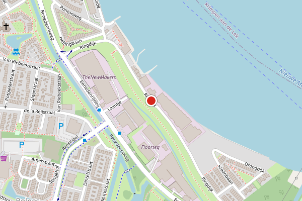 Brandweer-melding op Ringdijk, Ridderkerk op 27 juni, kaart-overzicht