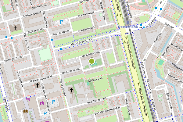 Ambulance-melding op De Klerkstraat, Rotterdam op 27 juni, kaart-overzicht
