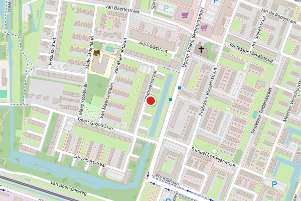 Brandweer-melding op Datheenstraat, Vlaardingen op 27 juni, kaart-overzicht