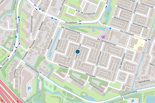 Politie-melding op Couperusstraat, Ridderkerk op 27 juni, kaart-overzicht
