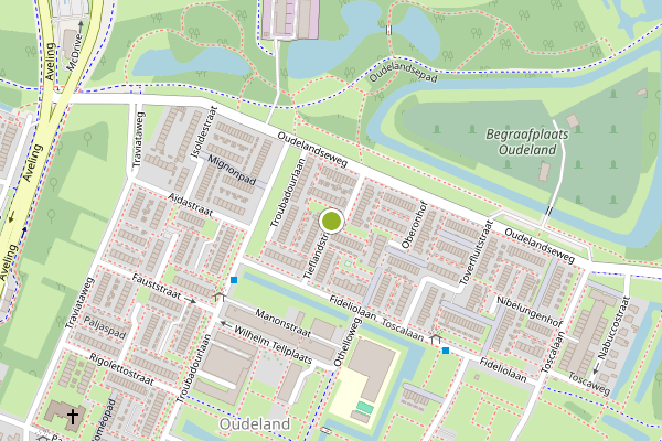 Ambulance-melding op Tieflandstraat, Hoogvliet op 27 juni, kaart-overzicht